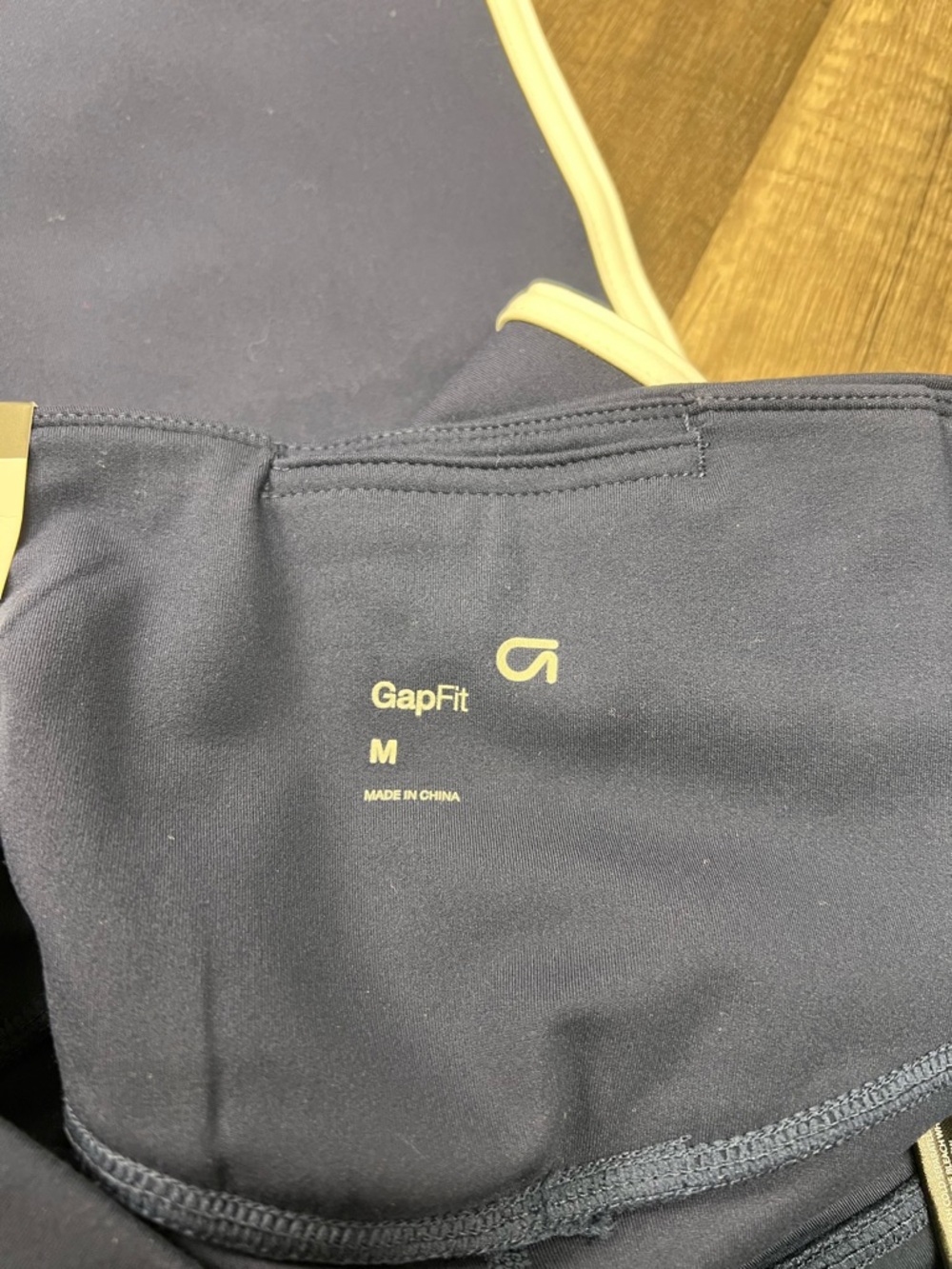 GAP Navy Flare Pants with White Side Stripe - Picture 7 of 8